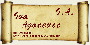 Iva Agočević vizit kartica